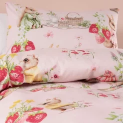 Squiggles Duvet Cover Set - Strawberry Garden