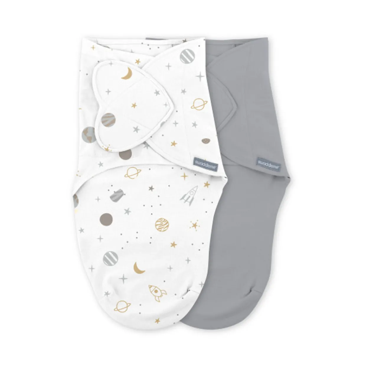 SwaddleMe by Ingenuity Monogram Collection Stage 1 1.0 tog Swaddle 2pk