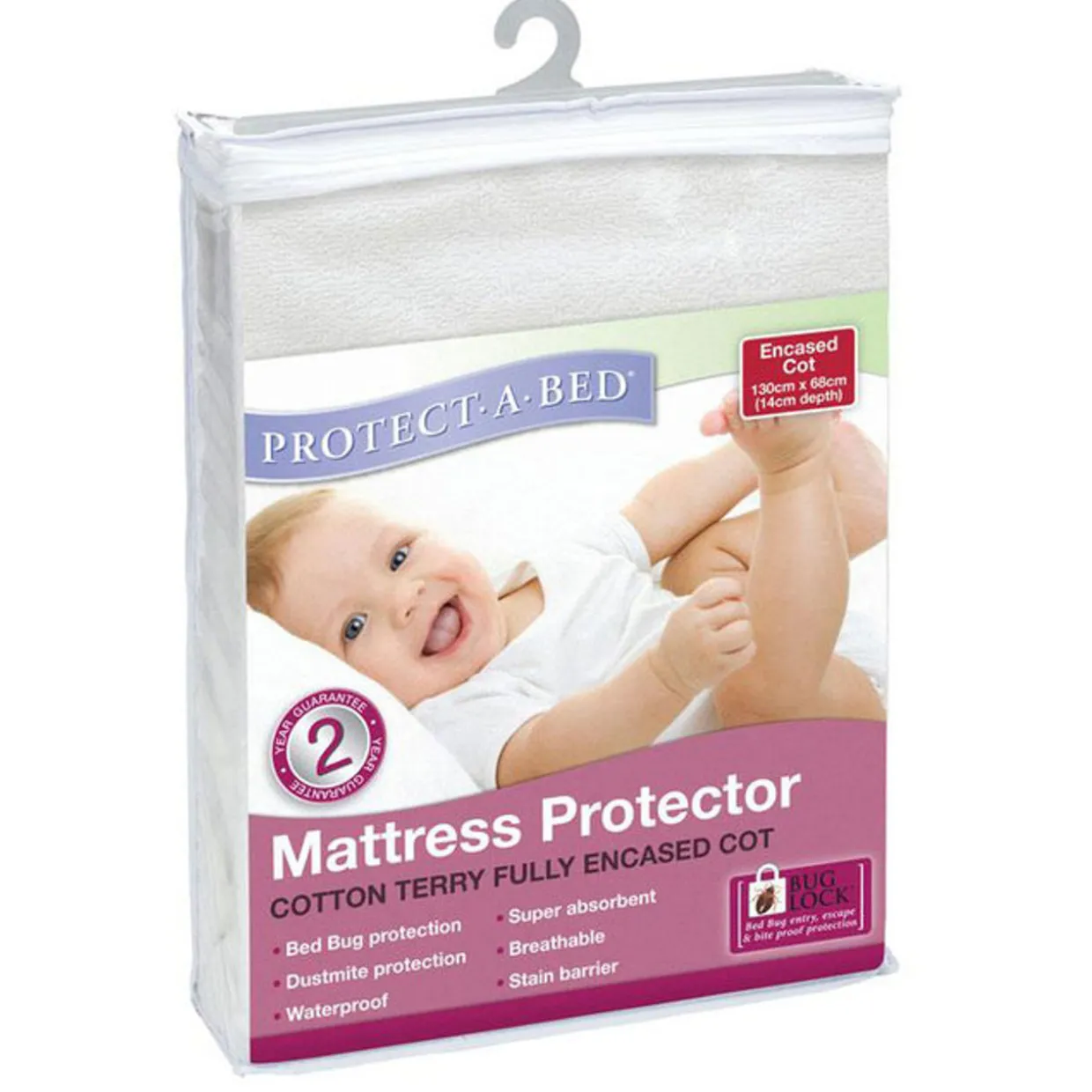Terry Fully Encased Cot Mattress Protector