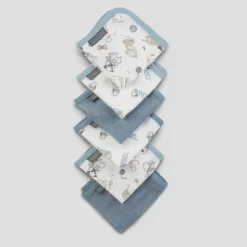 The Little Linen Company Towelling Washers 6 Pack