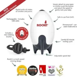The Rockit Portable Stroller Rocker - V2 Rechargeable Version