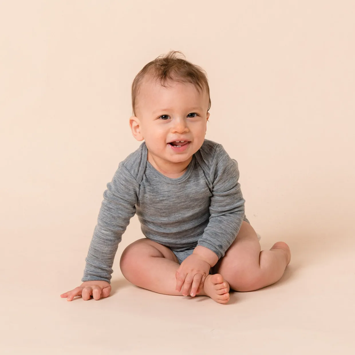 The Sleep Store Deluxe Merino Rib Long Sleeve Bodysuit