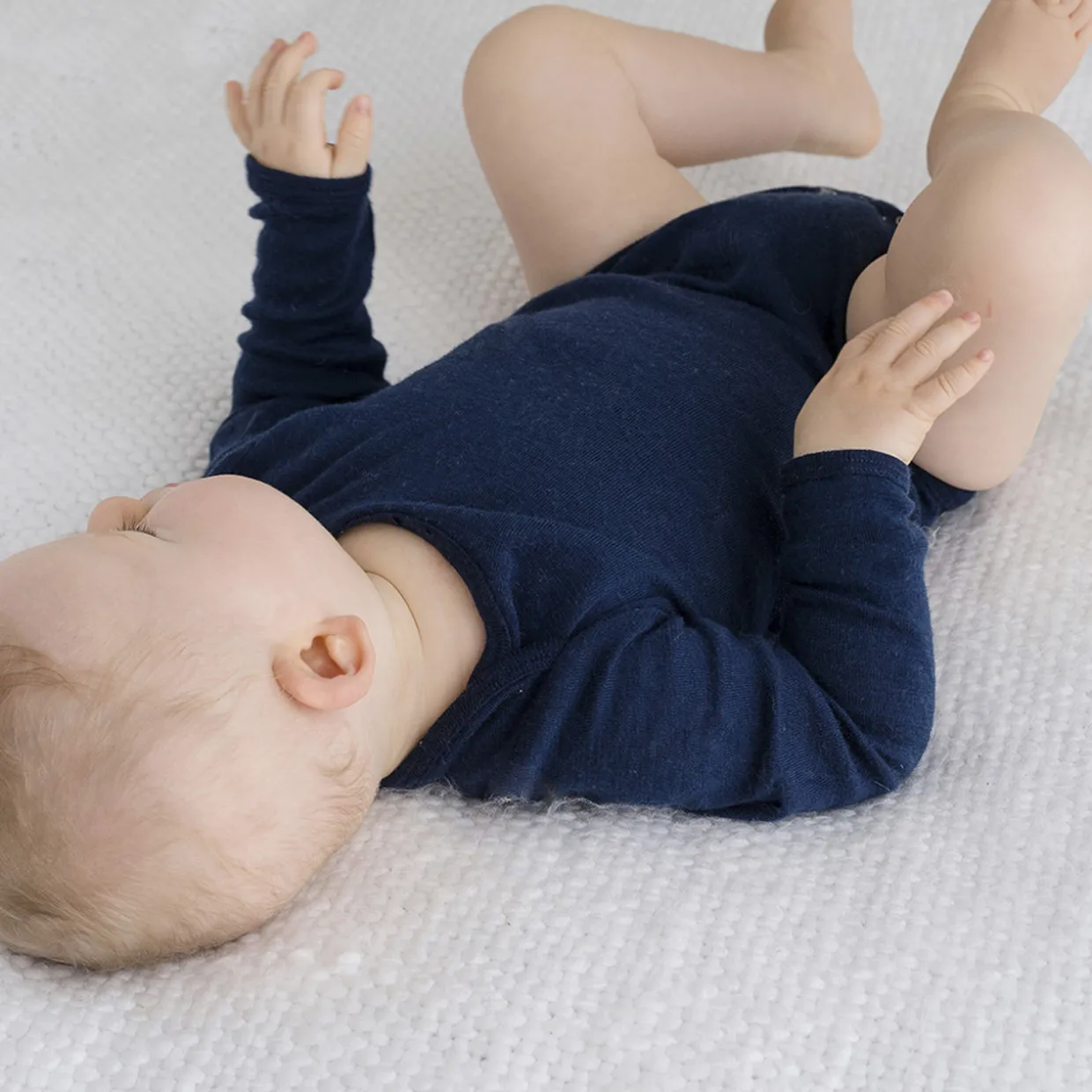 The Sleep Store Deluxe Merino Rib Long Sleeve Bodysuit
