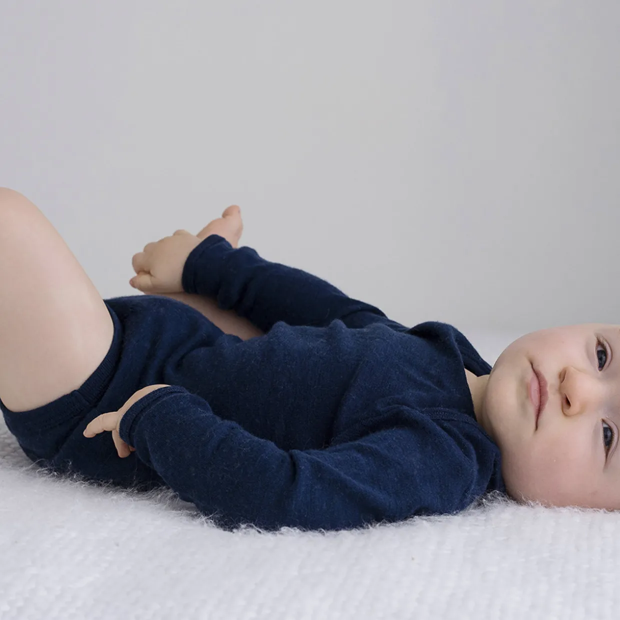 The Sleep Store Deluxe Merino Rib Long Sleeve Bodysuit
