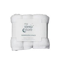The Sleep Store Deluxe Towelling Wash Cloths - 3 Pack
