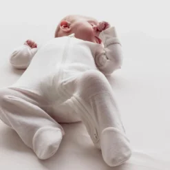 The Sleep Store Jersey Merino - Footed Zipsuit