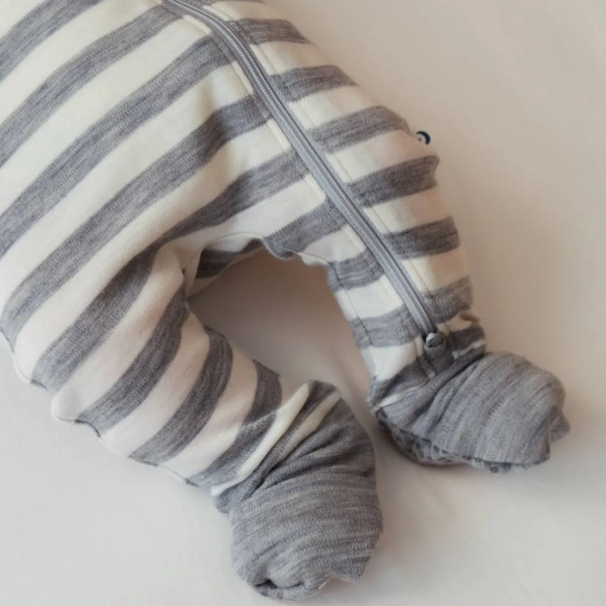 The Sleep Store Merino Zipsuit with Grippy Soles