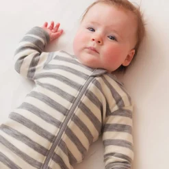 The Sleep Store Merino Zipsuit with Grippy Soles