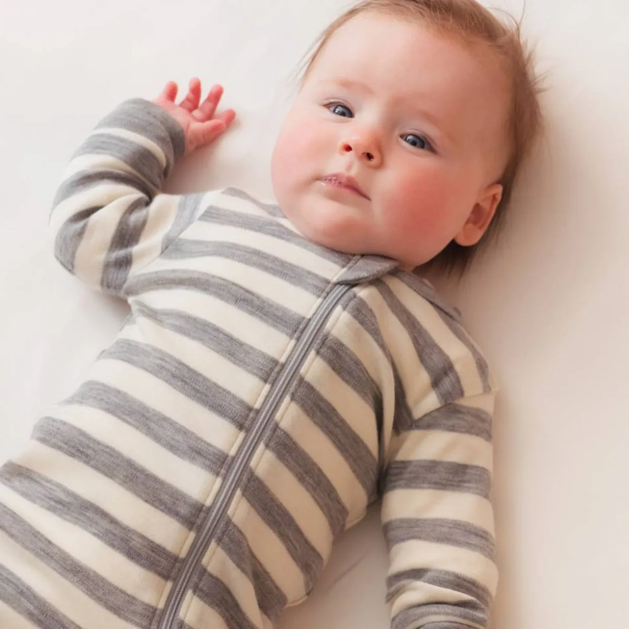 The Sleep Store Merino Zipsuit with Grippy Soles