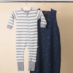 The Sleep Store Merino Zipsuit with Grippy Soles