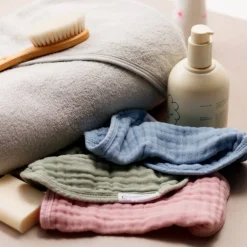 The Sleep Store Muslin Face Cloth 4 pack