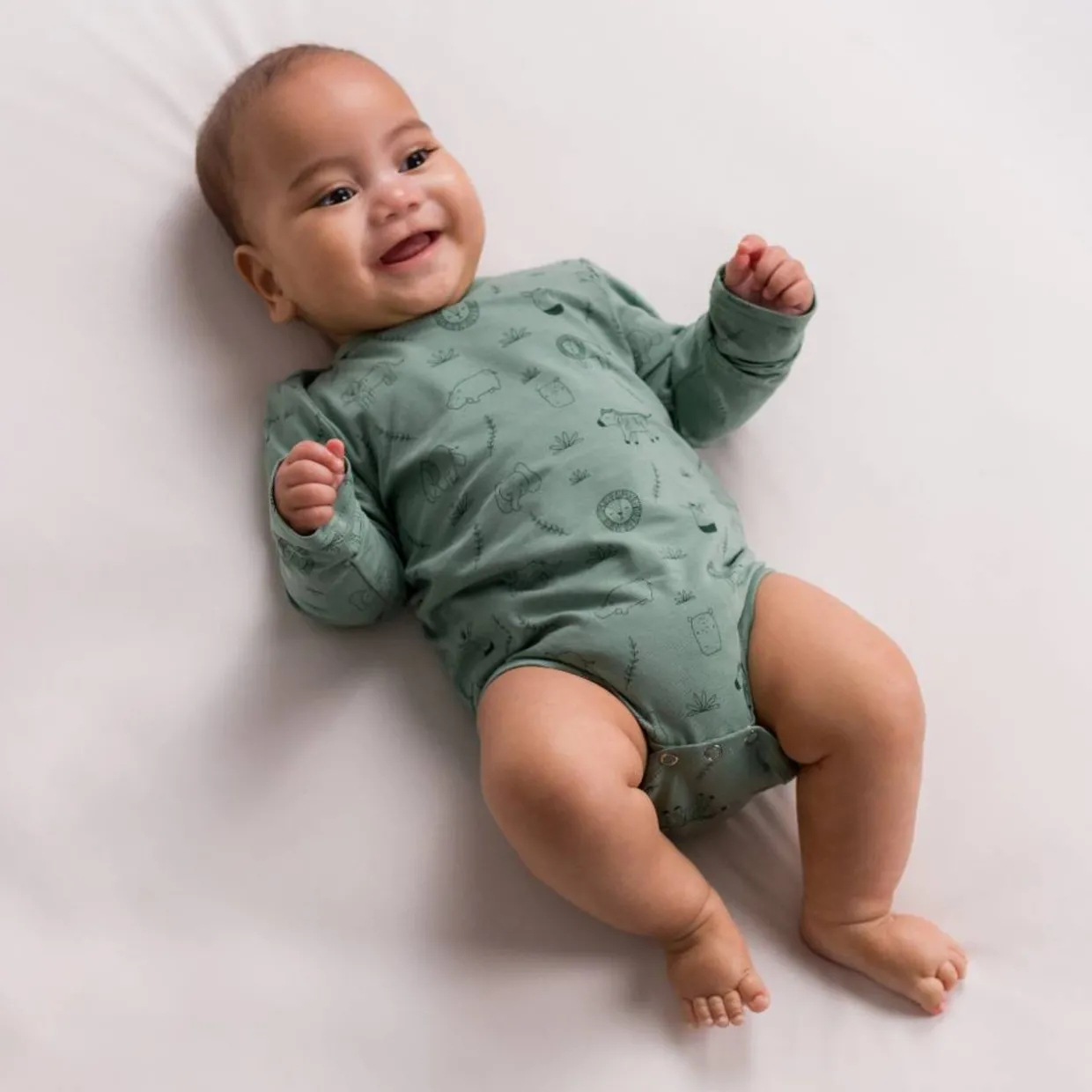 The Sleep Store Organic Cotton Long Sleeve Bodysuit