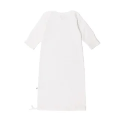 The Sleep Store Organic Cotton Pointelle Drawstring Baby Gown