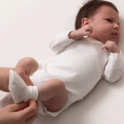 The Sleep Store Organic Cotton Pointelle Booties