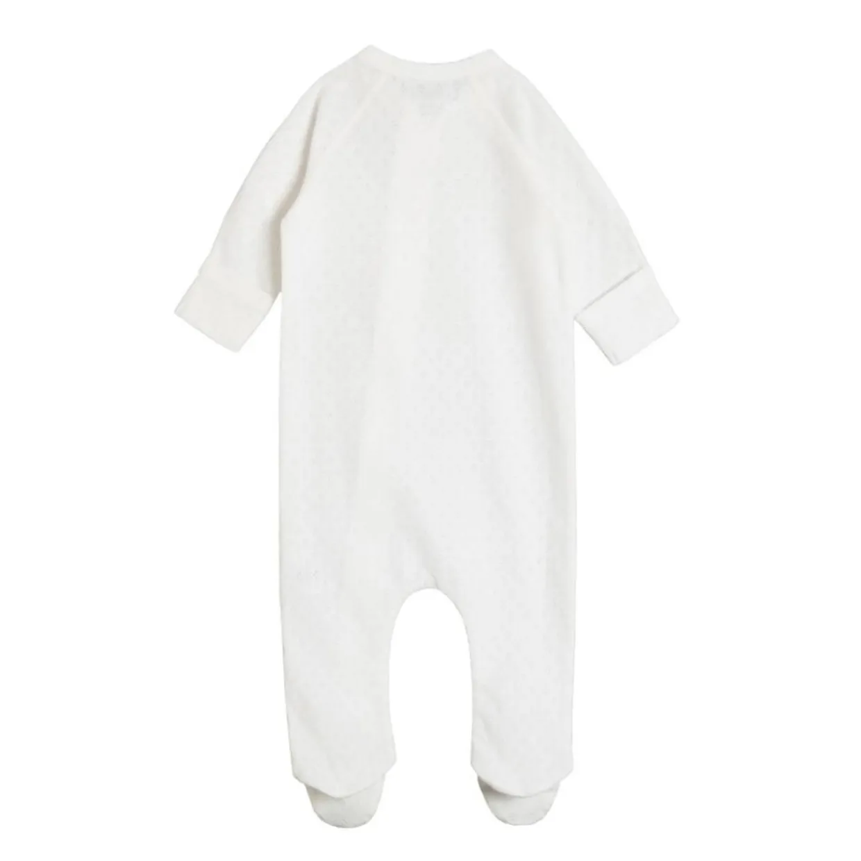The Sleep Store Organic Cotton Pointelle Footed Zipsuit