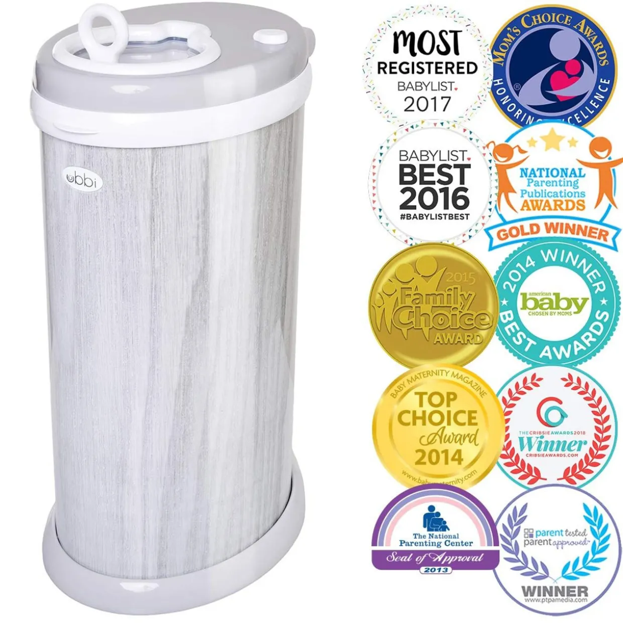 Ubbi Steel Nappy Bin