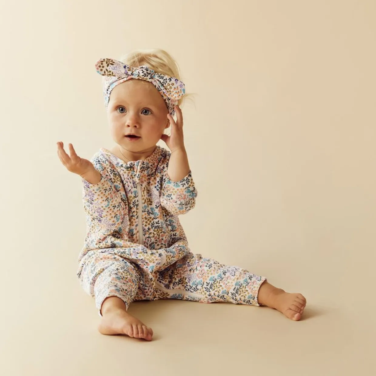 Wilson & Frenchy Organic Cotton Zipsuit with Feet - Current Season