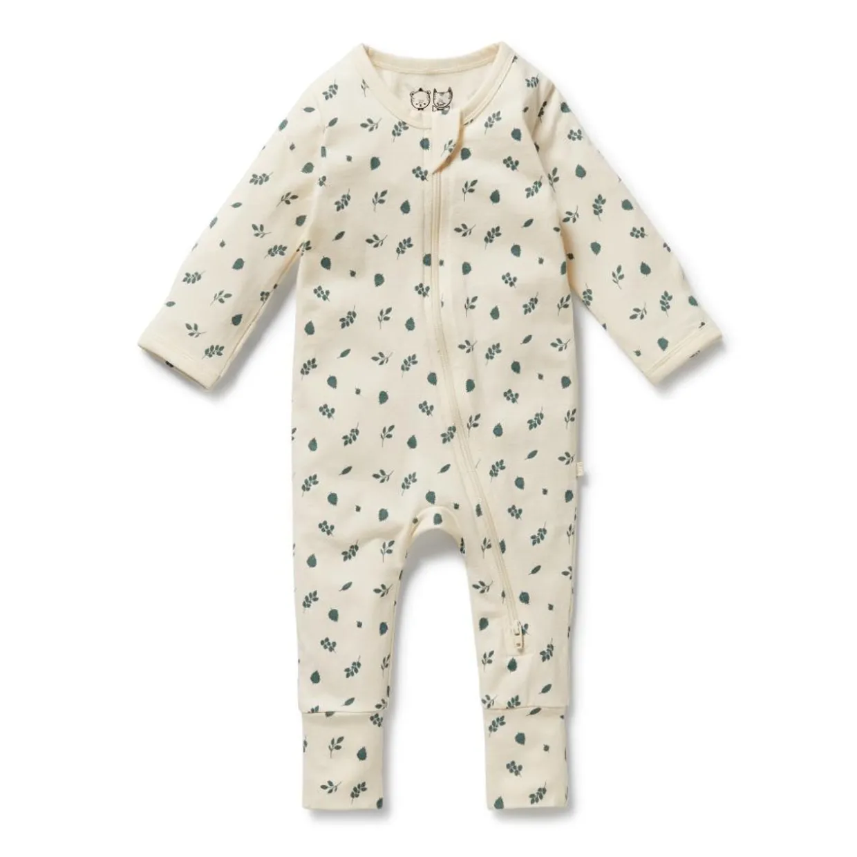 Wilson & Frenchy Organic Cotton Zipsuit with Feet - Current Season