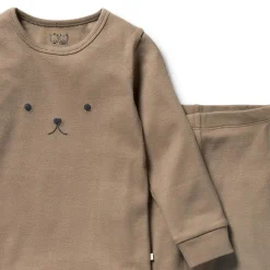 Wilson & Frenchy Organic Rib Long Sleeve Pyjamas