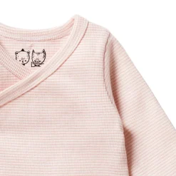 Wilson & Frenchy Organic Stripe Rib Kimono Bodysuit