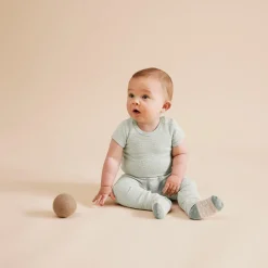 Wilson & Frenchy Organic Stripe Rib Leggings