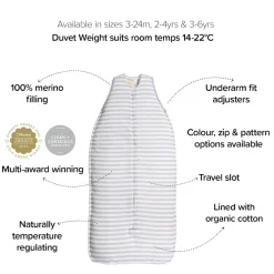 Woolbabe Duvet Front Zip Sleeping Bag