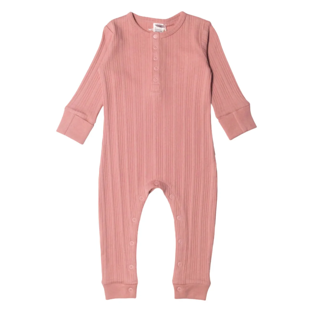 Woolbabe Merino/Organic Cotton Long Sleeve Henley Suit - Daydream Collection