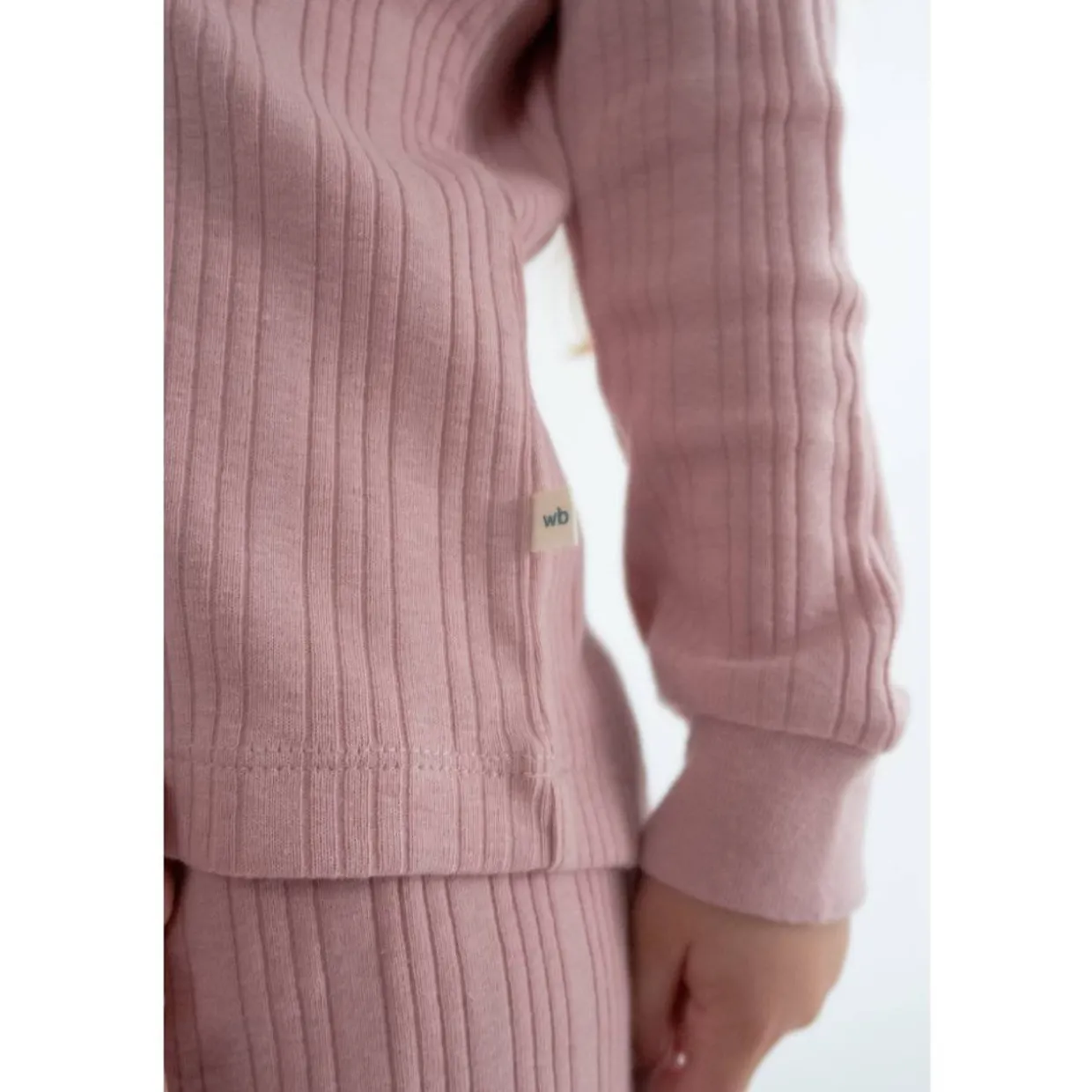 Woolbabe Merino/Organic Cotton Long Sleeve Henley Top - Daydream Collection