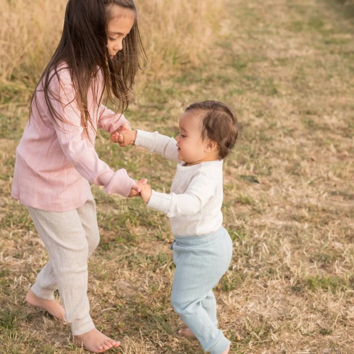 Woolbabe Merino/Organic Cotton Long Sleeve Henley Top - Daydream Collection