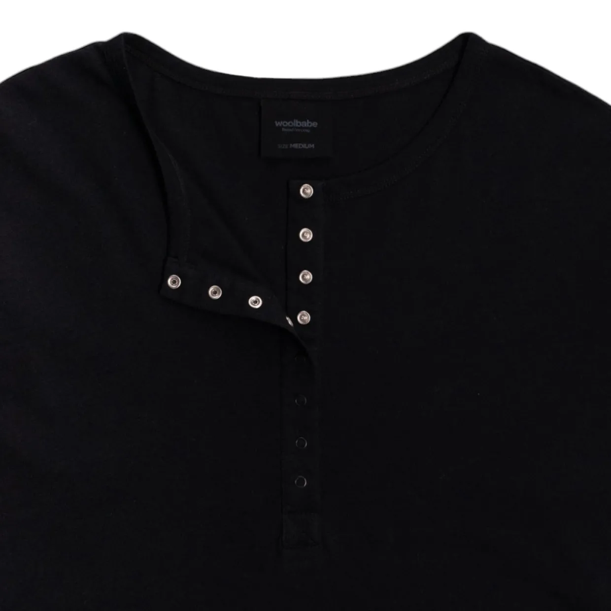 Woolbabe Relax! Henley Long-Sleeve Nightie